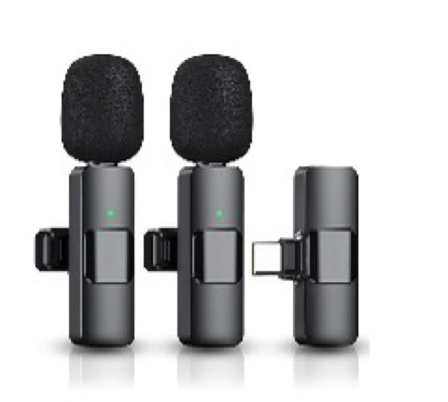 2x Wireless Lavalier Microphones
