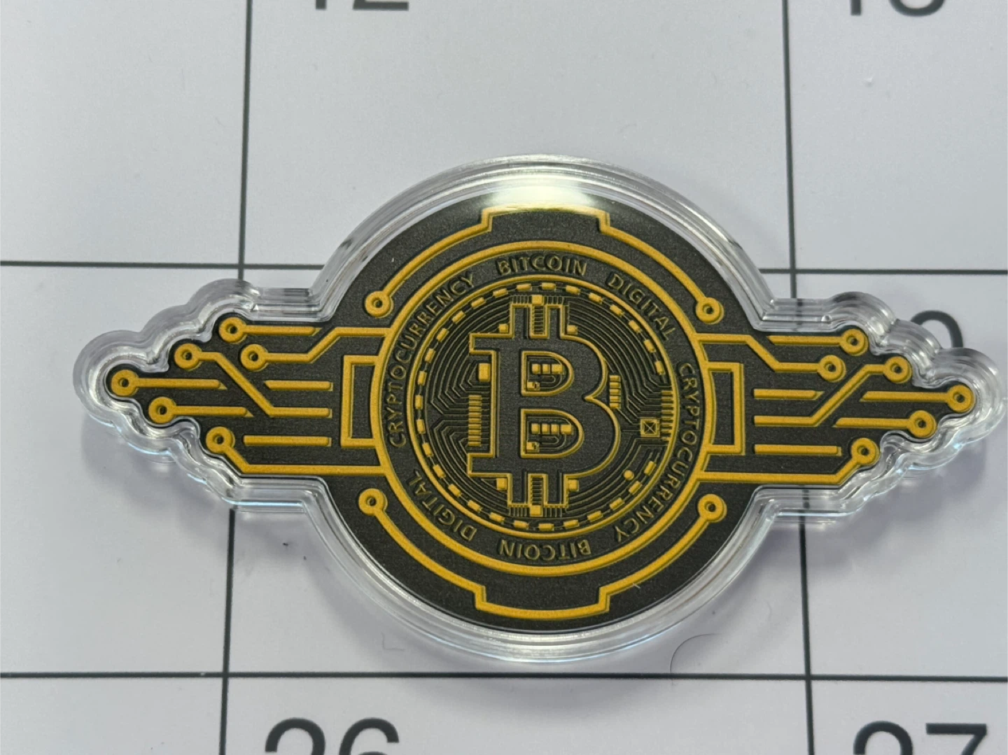 5 oz 999 Fine Copper Bitcoin Round Cool shape