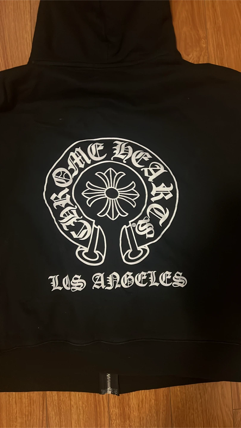 Chrome Hearts Black Zip-Up Hoodie - photo 5