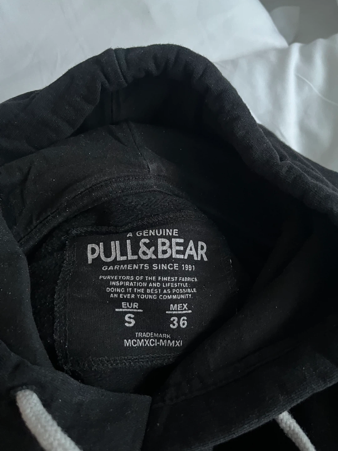 Pull & Bear Black Hoodie Size S - photo 3
