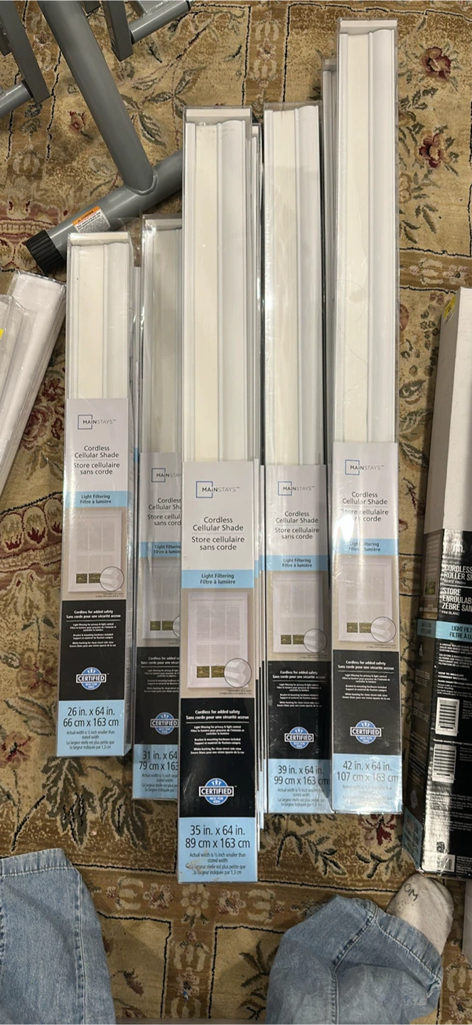 Mainstays Cordless Cellular Shades