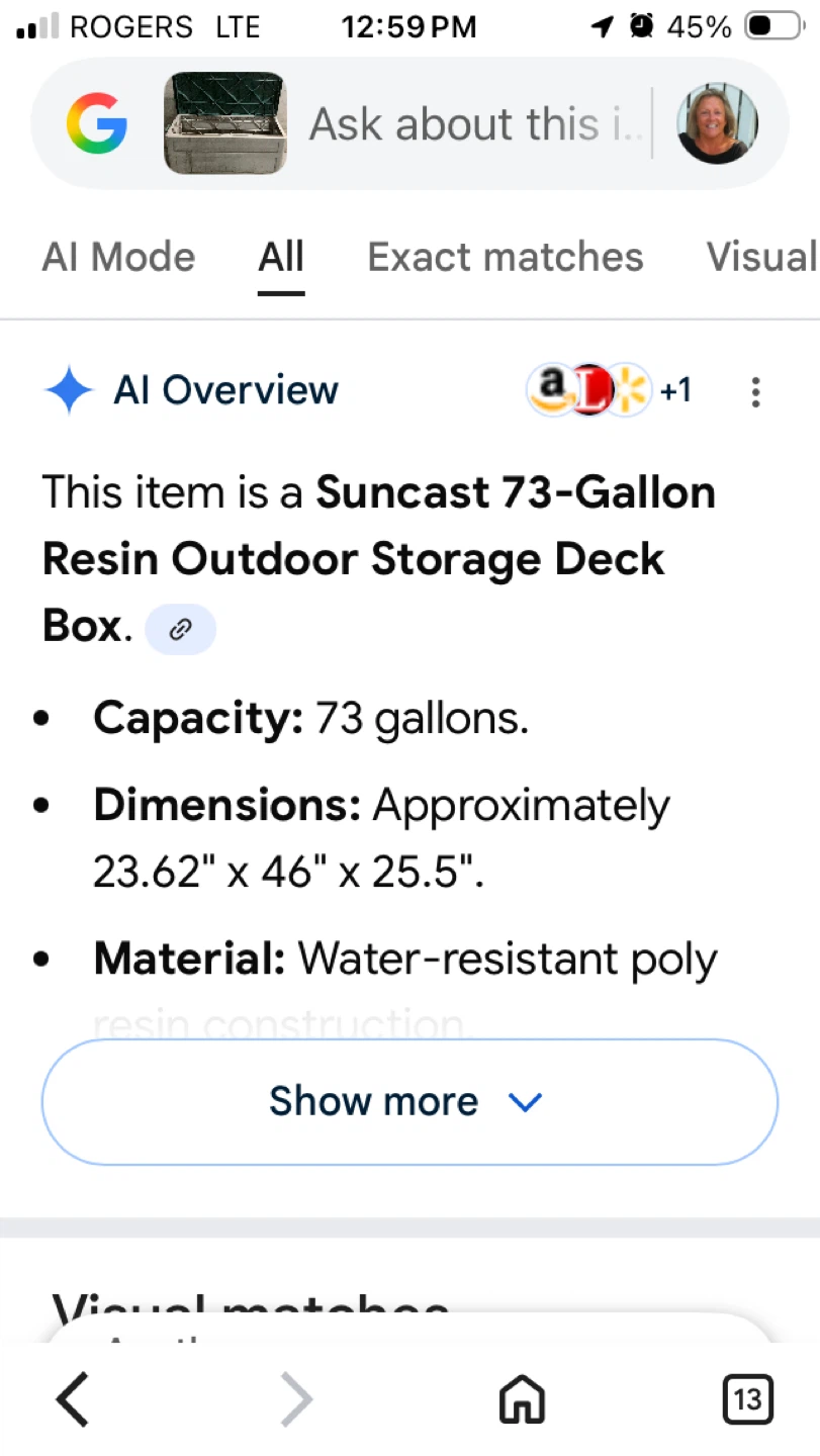 Suncast 73-Gallon Resin Outdoor Storage Deck Box - photo 5