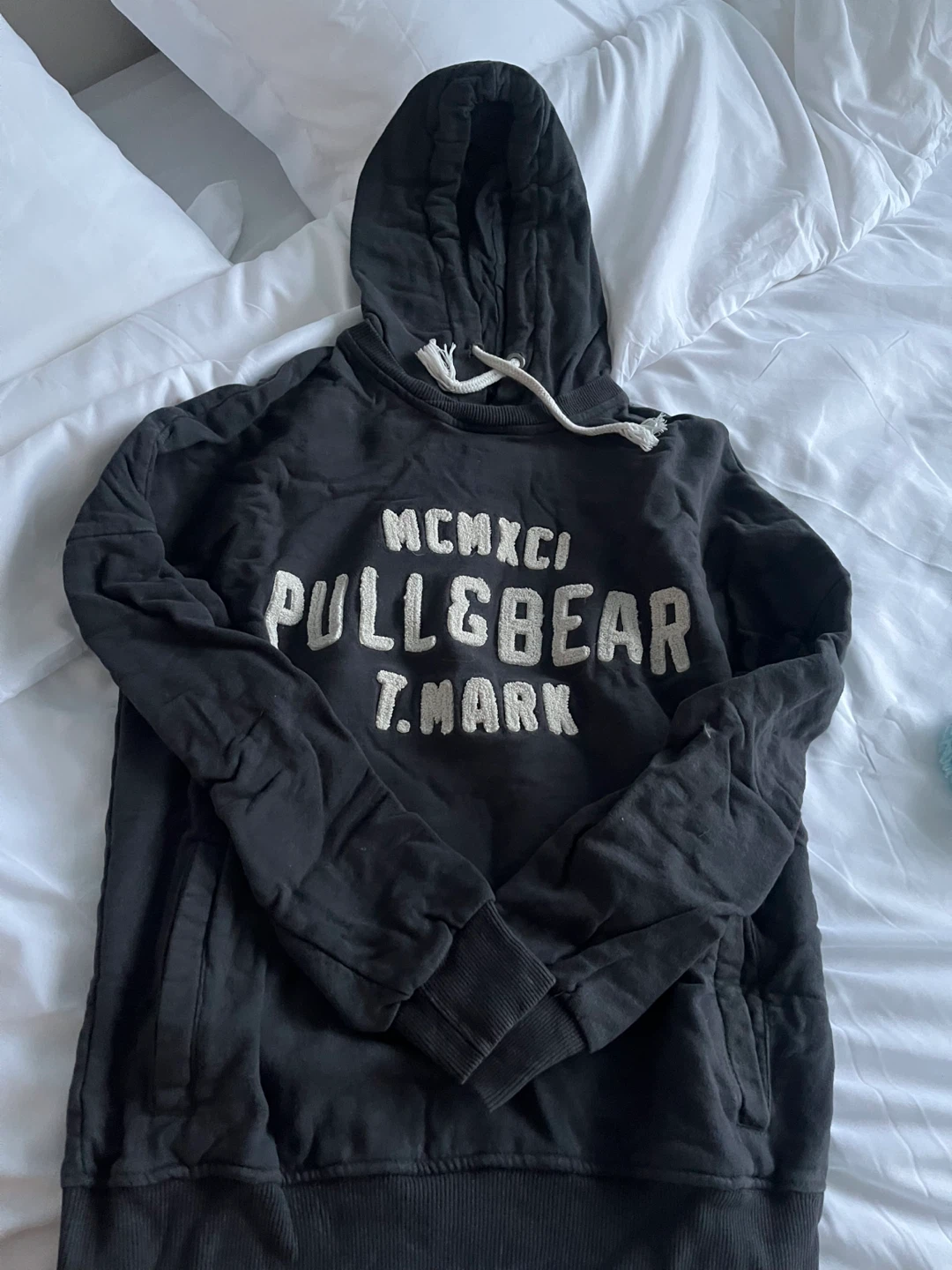 Pull & Bear Black Hoodie - Size S