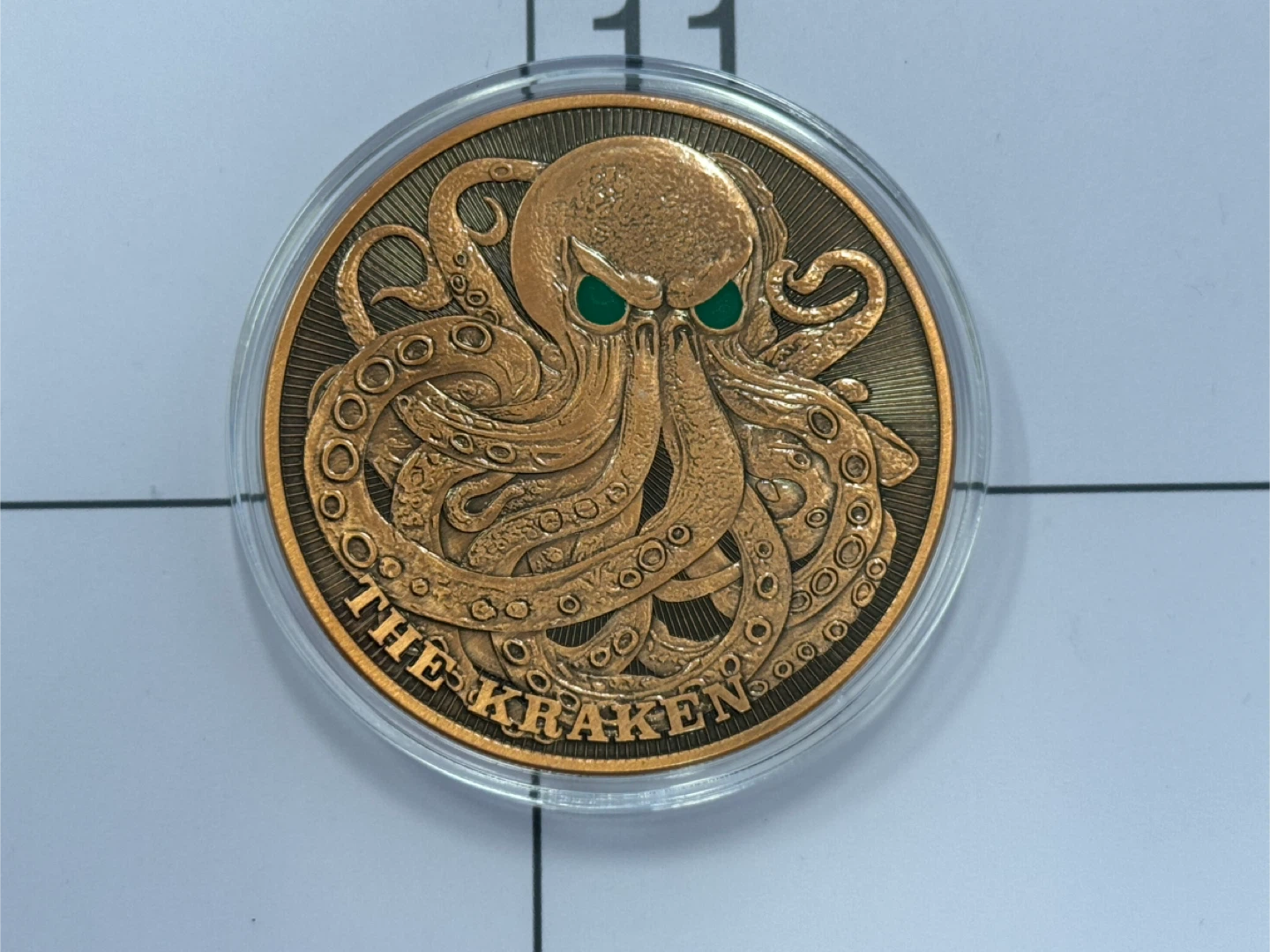 5 oz Fine Copper The Kraken Coin rare and in high demand