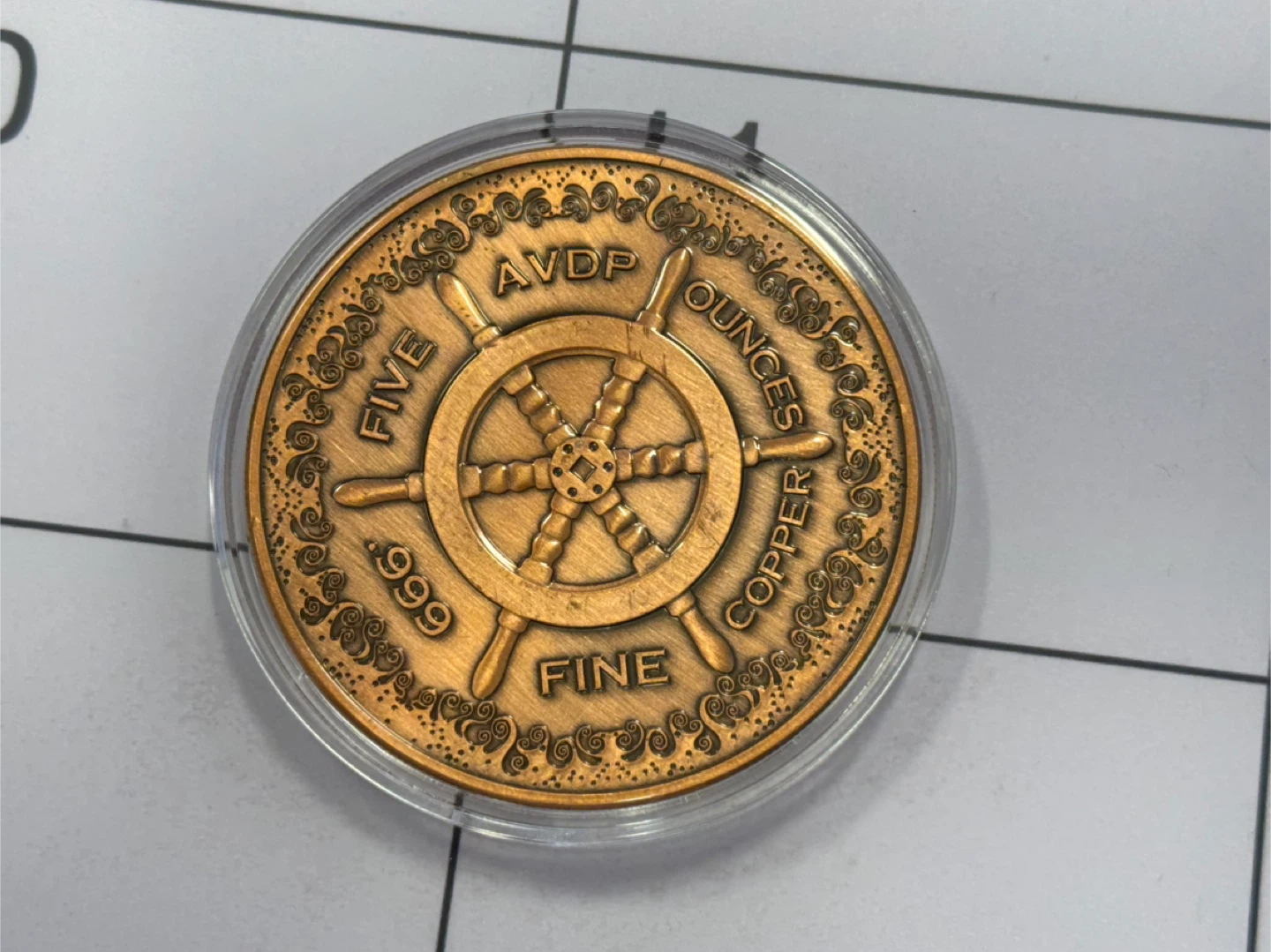 5 oz Fine Copper The Kraken Coin rare and in high demand - photo 2