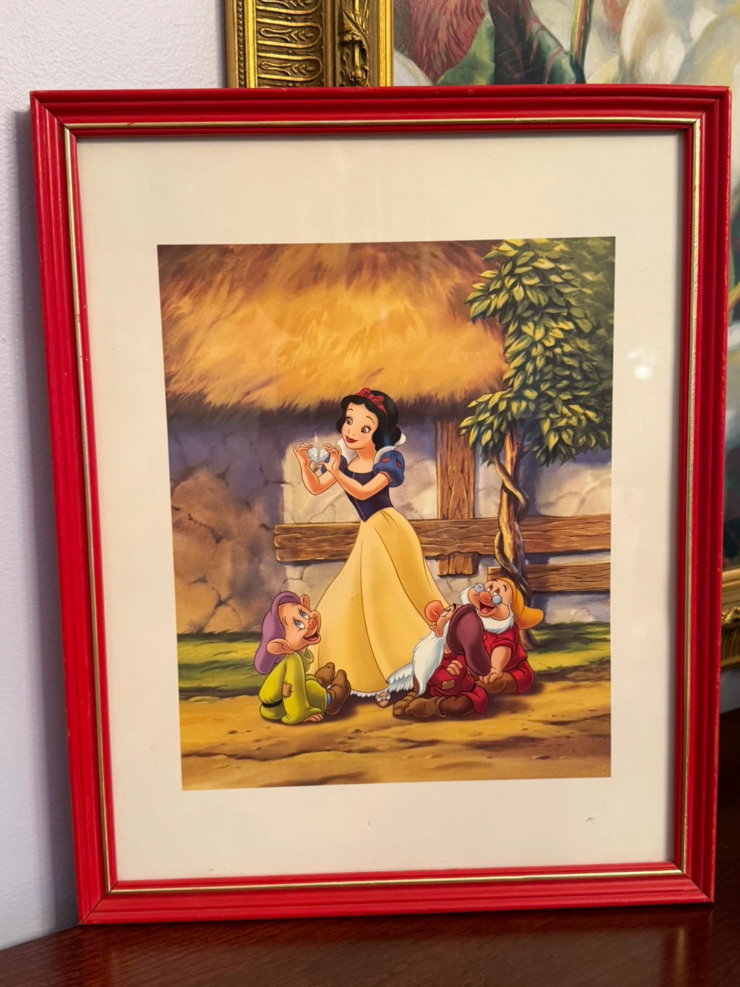 Framed Disney Snow White and the Seven Dwarfs Art Print