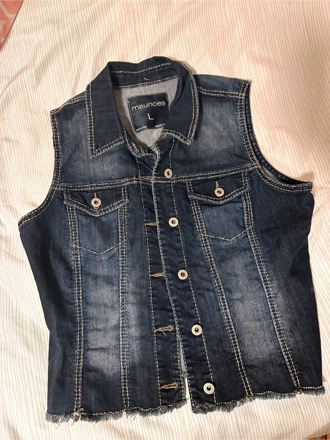 maurices Denim Vest - Size L