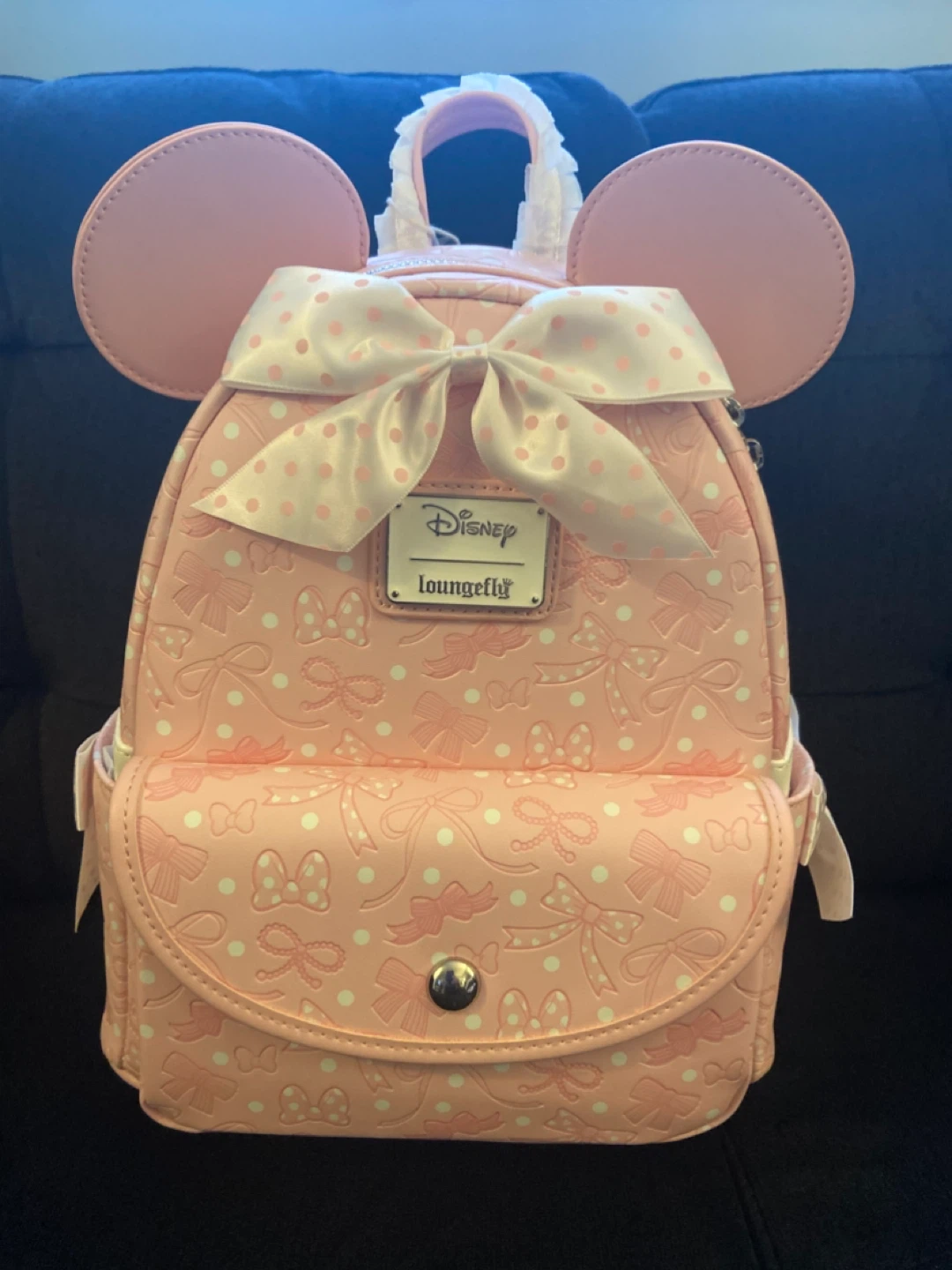 Pink Loungefly backpack & matching ears. (new, never used) - photo 2