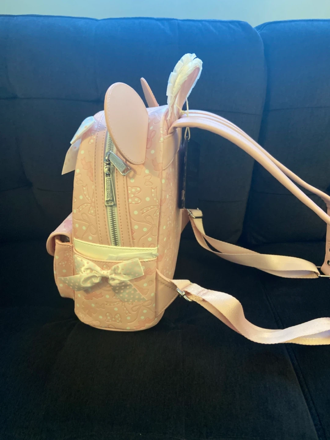 Pink Loungefly backpack & matching ears. (new, never used) - photo 3