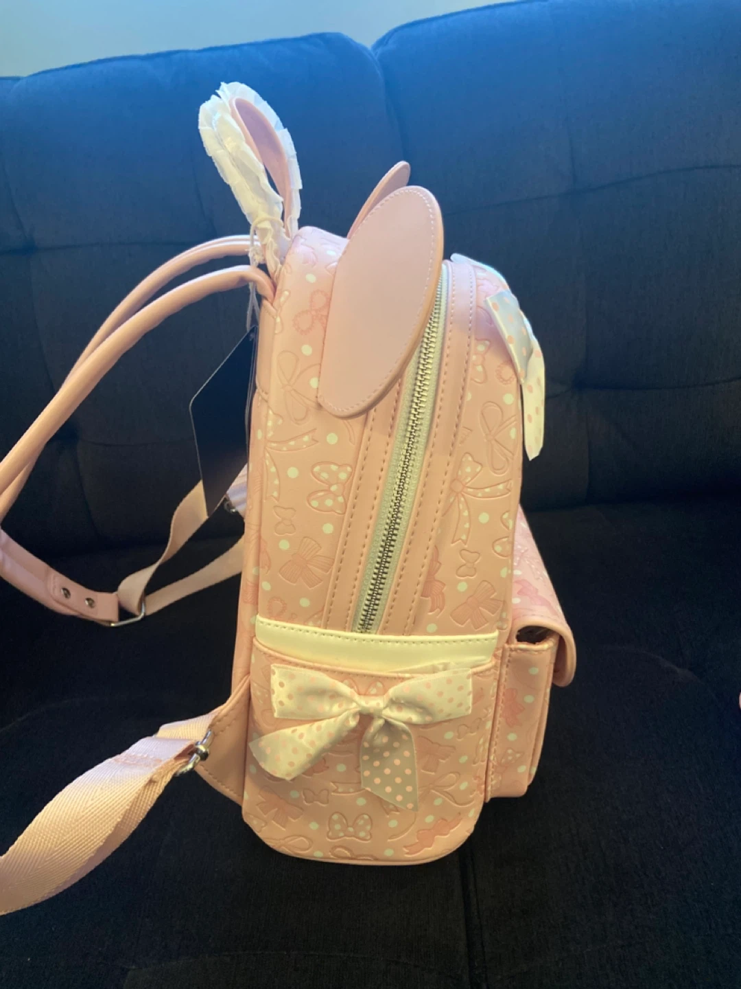 Pink Loungefly backpack & matching ears. (new, never used) - photo 4