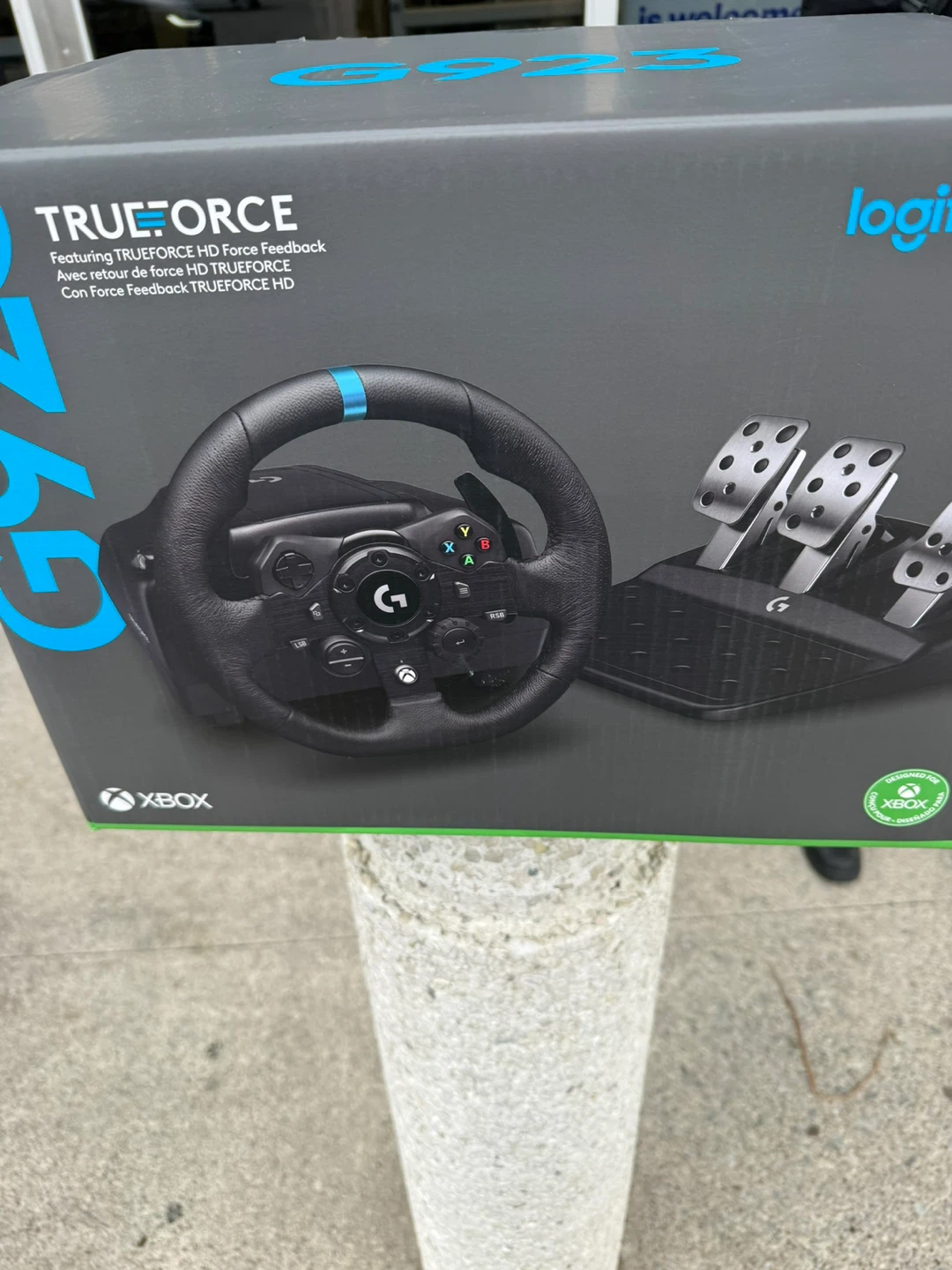 Logitech G923 TRUEFORCE Racing Wheel and Pedals for Xbox