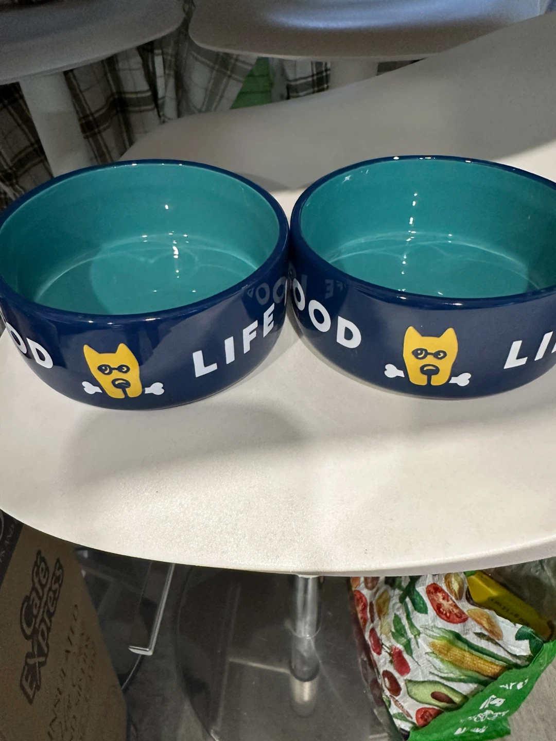 Life is Good Dog Bowls (Set of 2)🧡