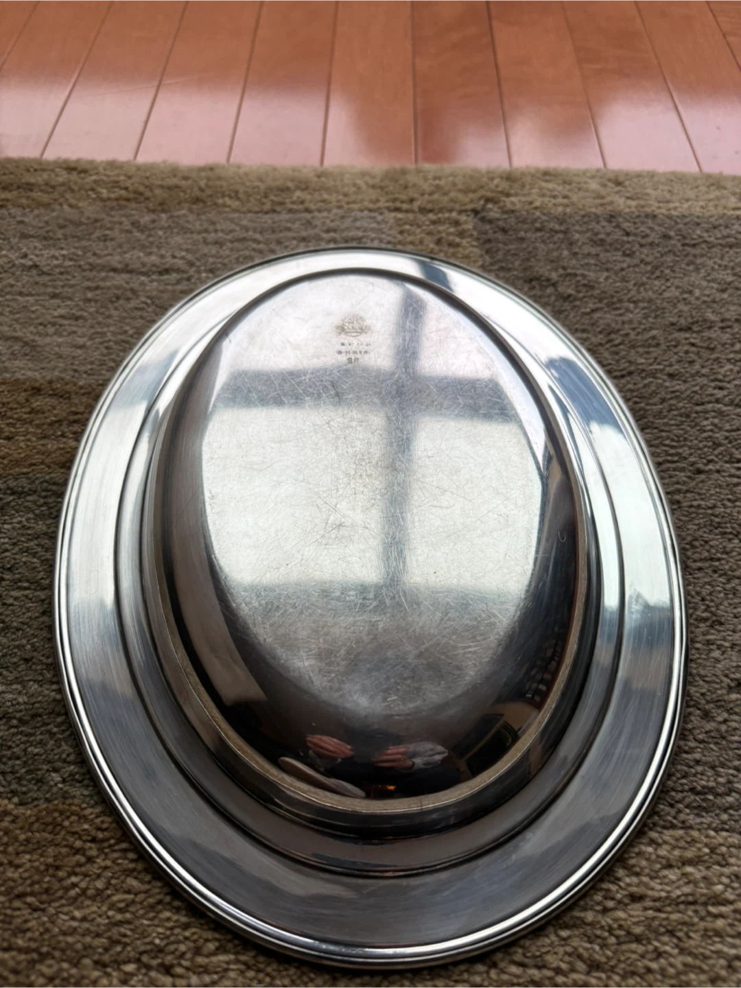 Wm Rogers Vintage Silver Plated Oval Serving Tray - photo 5