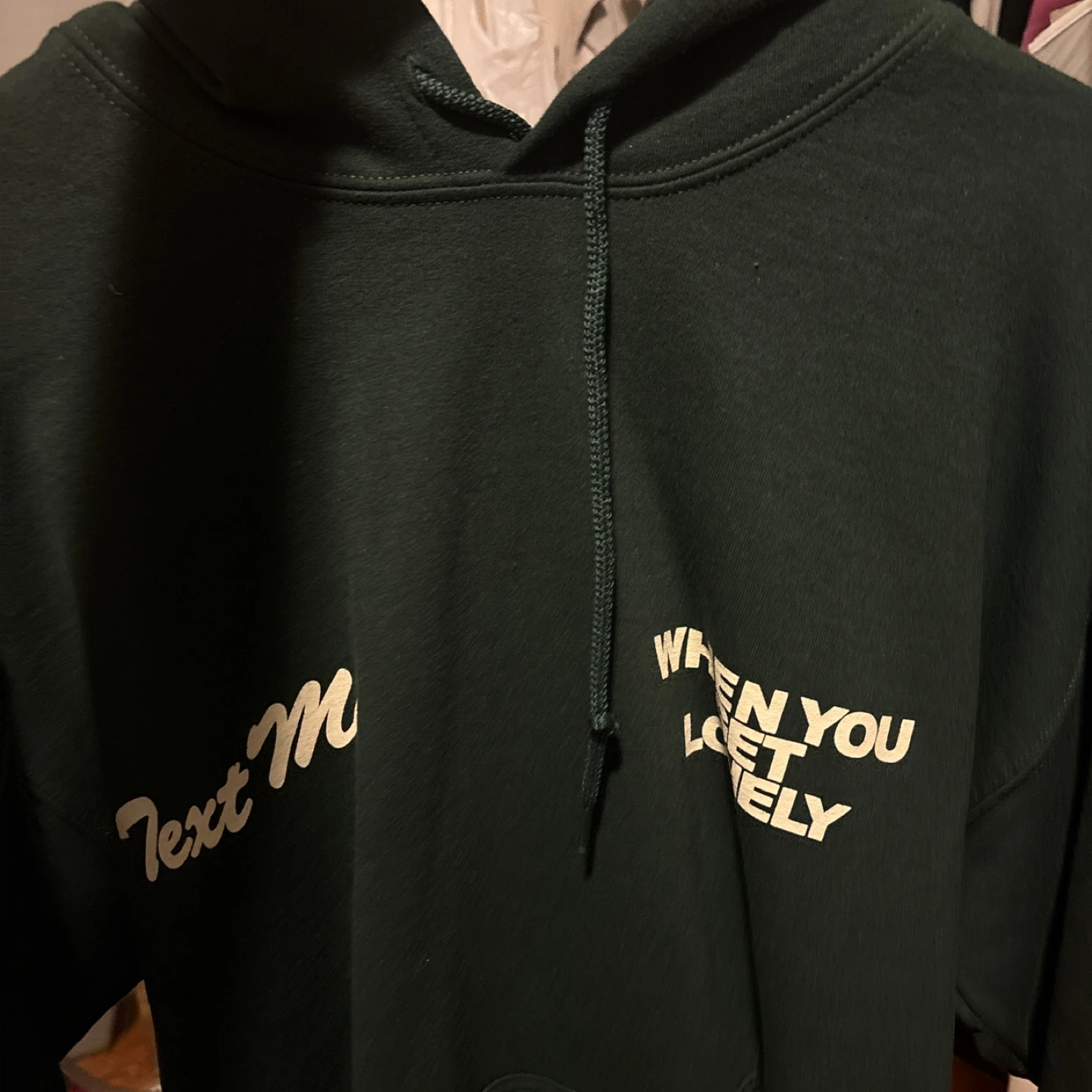 Lonely Ghost "Text Me When You Get Lonely" Hoodie - Large