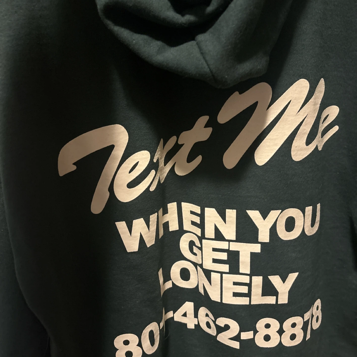 Lonely Ghost "Text Me When You Get Lonely" Hoodie - Large - photo 2