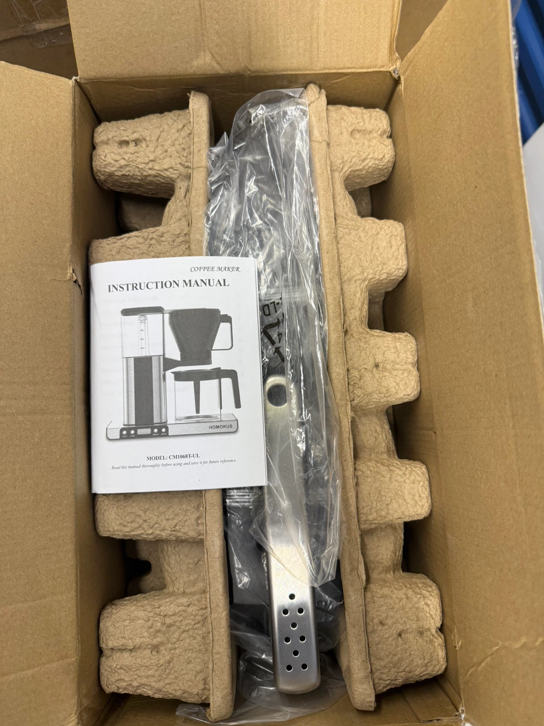 New HOMOKUS Drip Coffee Maker CM1068T-UL Black - photo 5