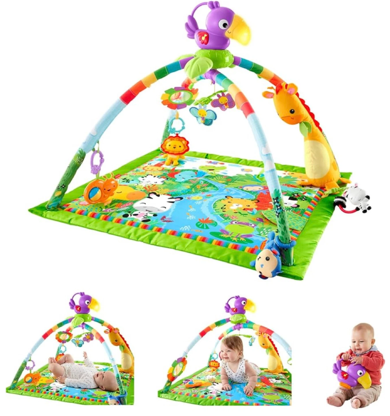 New Fisher-Price Play Gym with Animal Toys