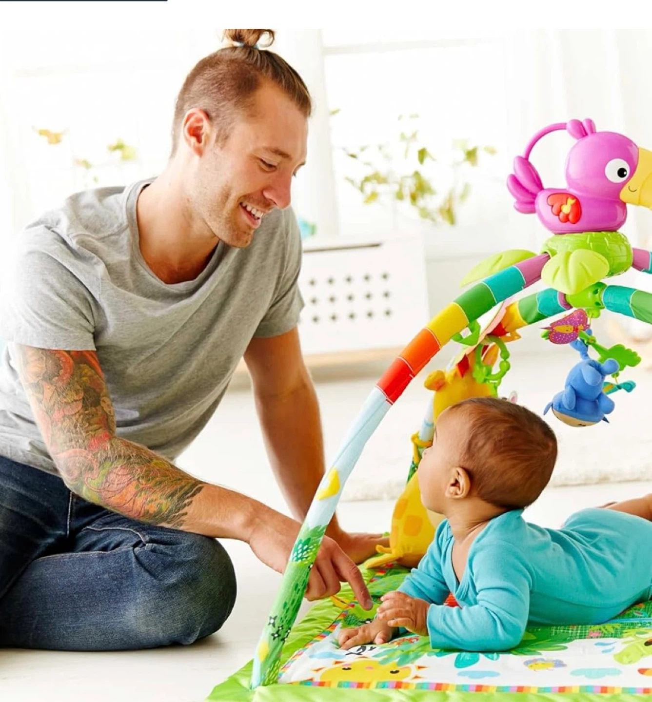 New Fisher-Price Play Gym with Animal Toys - photo 2