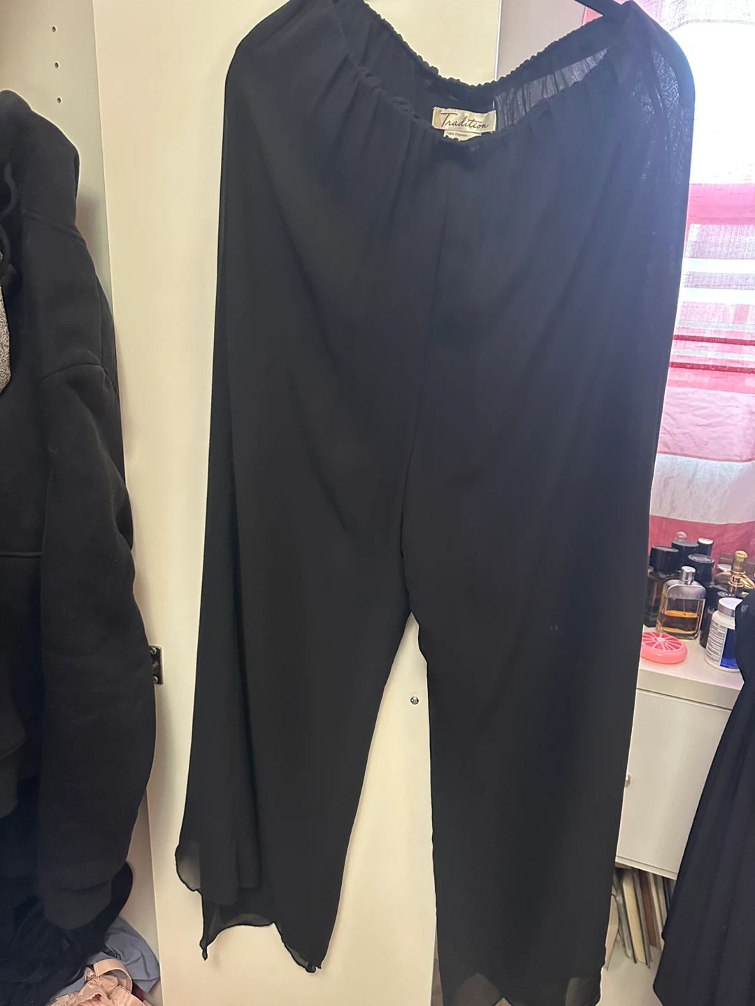 Tradition Women's Black Wide Leg Polyester Pants🧡