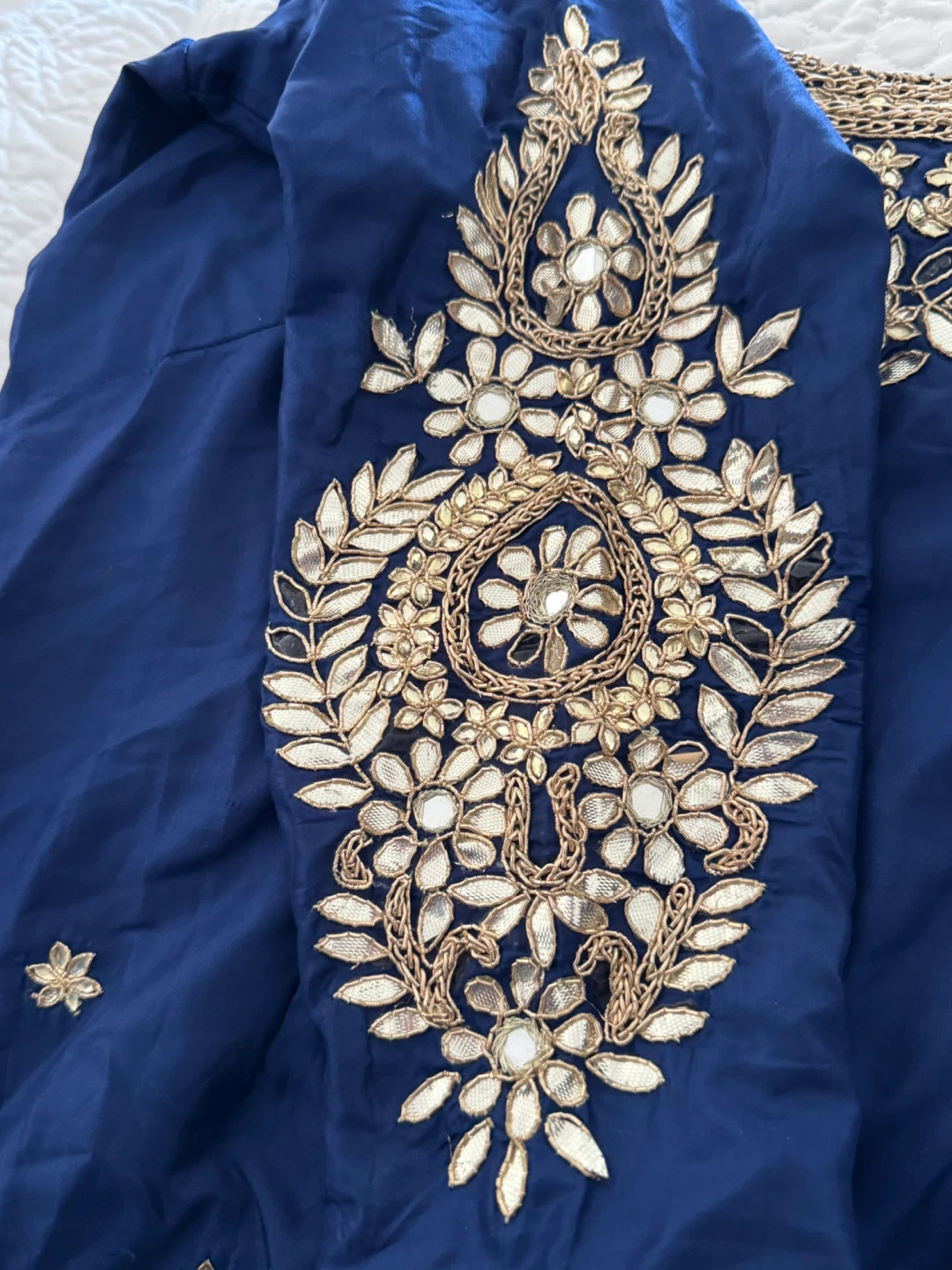 PRICE REDUCED-Embroidered Blue Punjabi suit - photo 4