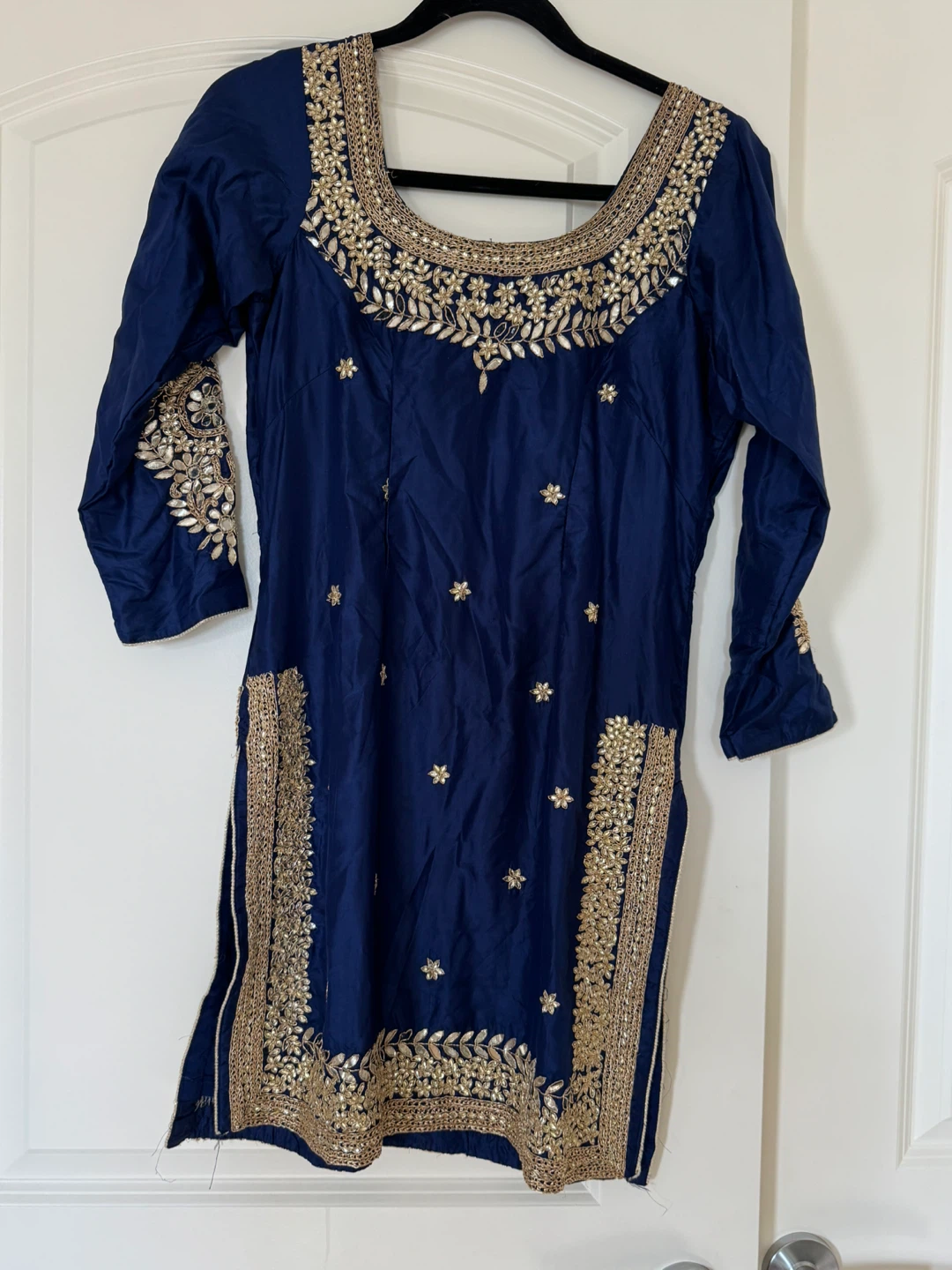 PRICE REDUCED-Embroidered Blue Punjabi suit
