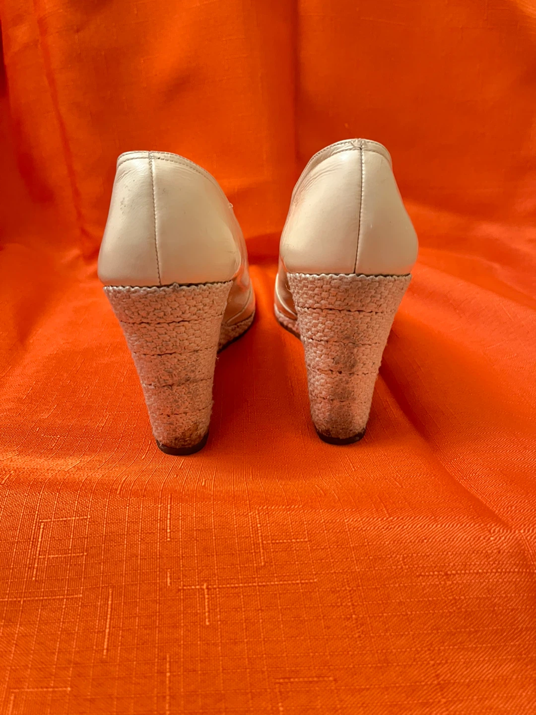 Salvatore Ferragamo Beige Leather Wedge Heels - photo 3