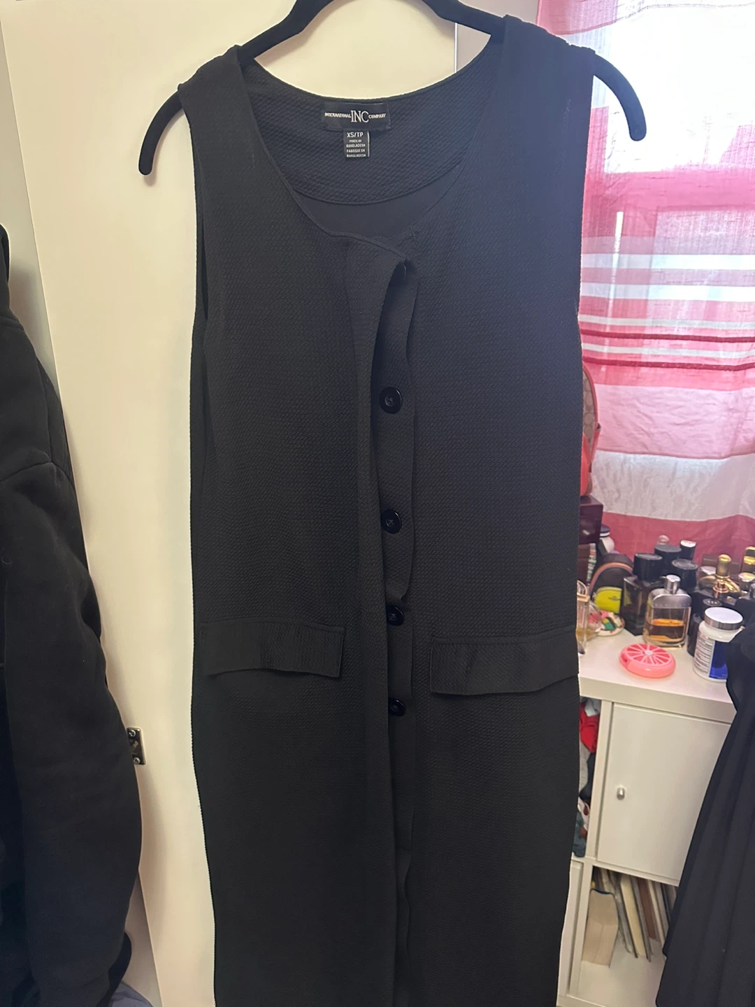 INC International Concepts Black Sleeveless Dress XS🧡