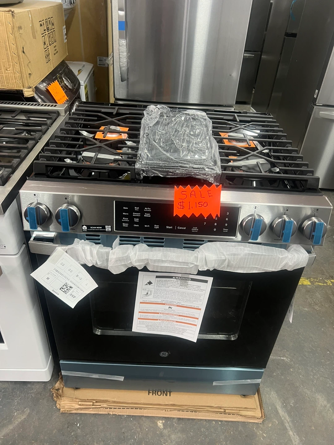 GE Stainless Steel Gas Range