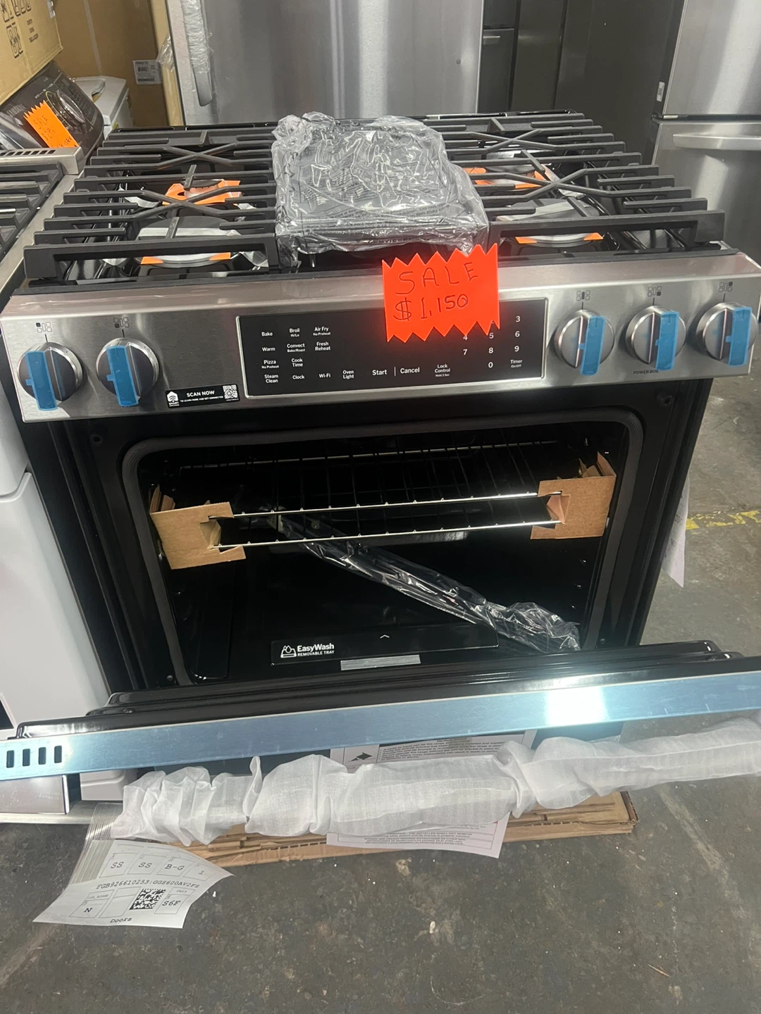 GE Stainless Steel Gas Range - photo 2