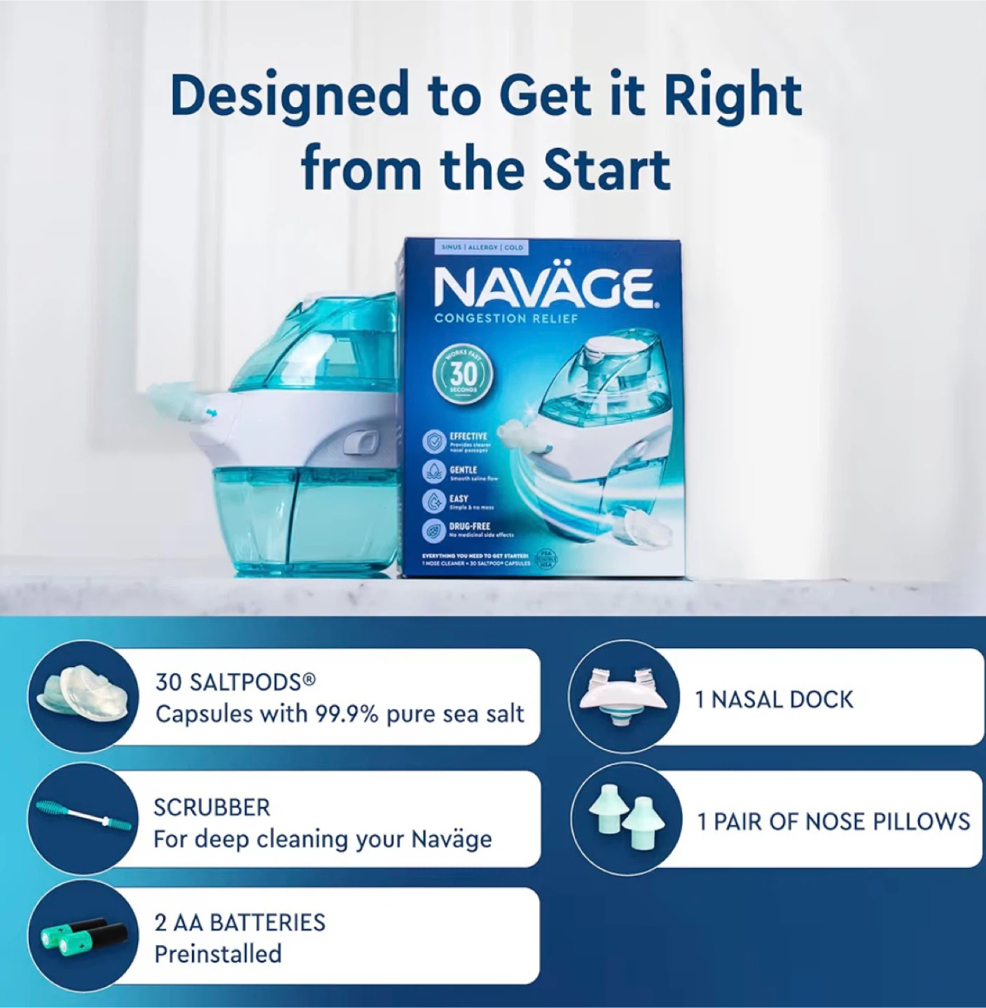 Naväge Nasal Irrigation System - Congestion Relief - photo 2