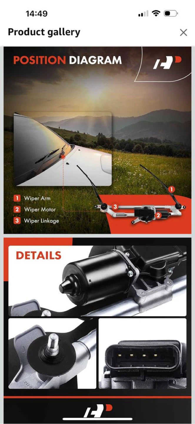 Premium Windshield Wiper Transmission Linkage with - photo 4