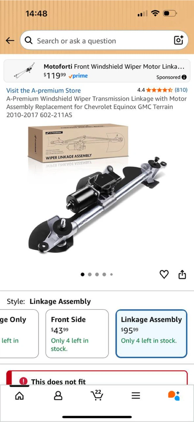 Premium Windshield Wiper Transmission Linkage with
