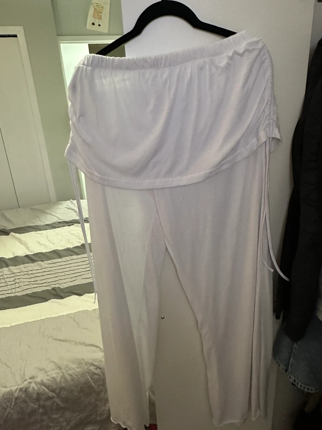 White off-the-shoulder dress, size 2XL🧡 - photo 2
