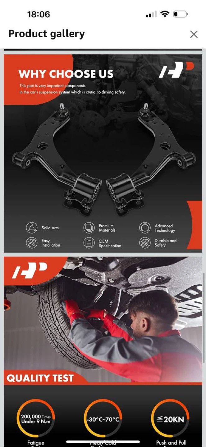 A-Premium Front Lower Left Control Arm for Mazda