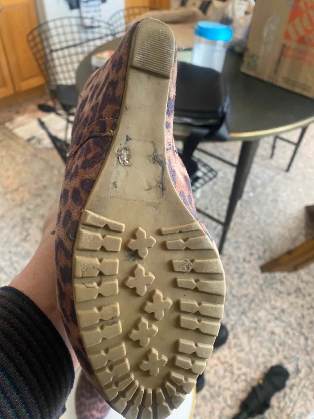 Steve Madden Leopard Print Wedge Boots - photo 3