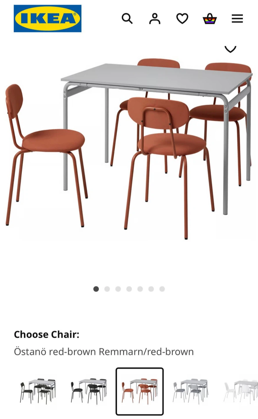 IKEA GRÄSALA / ÖSTANÖ Table and 4Chairs - photo 2