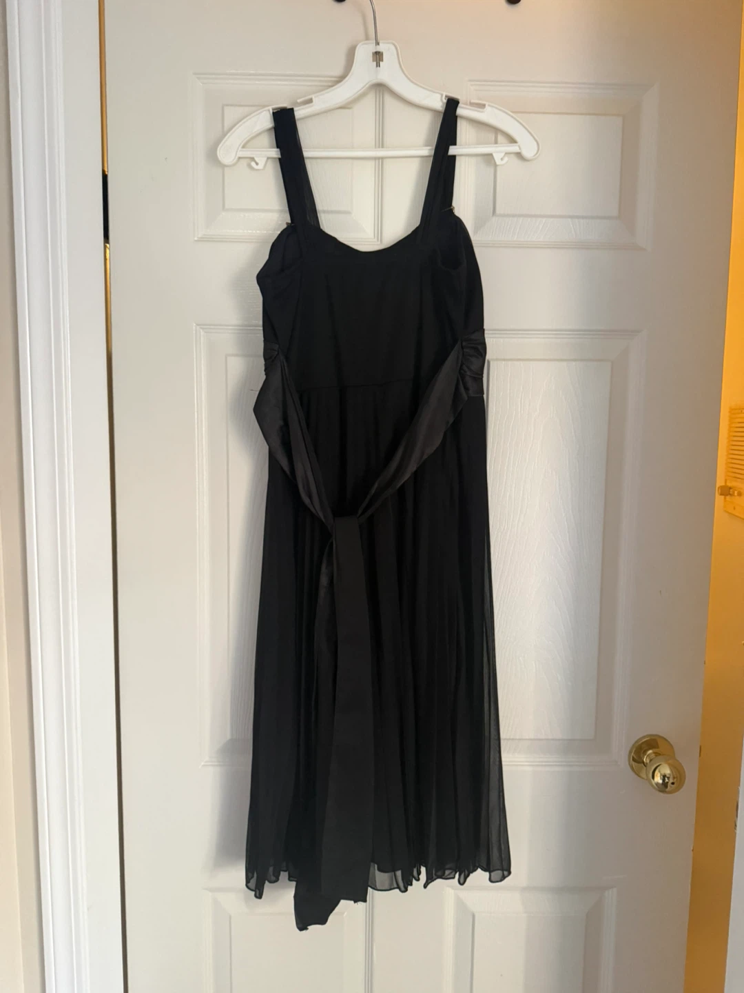 Black Formal Dress with Rhinestone Straps - photo 3
