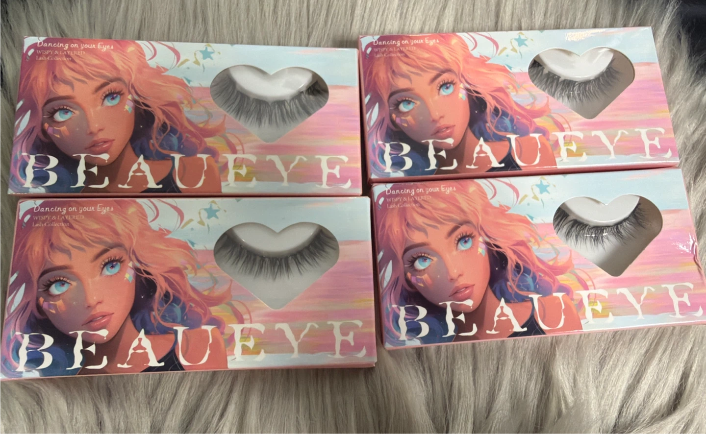 New Eyelashes Pack of 4