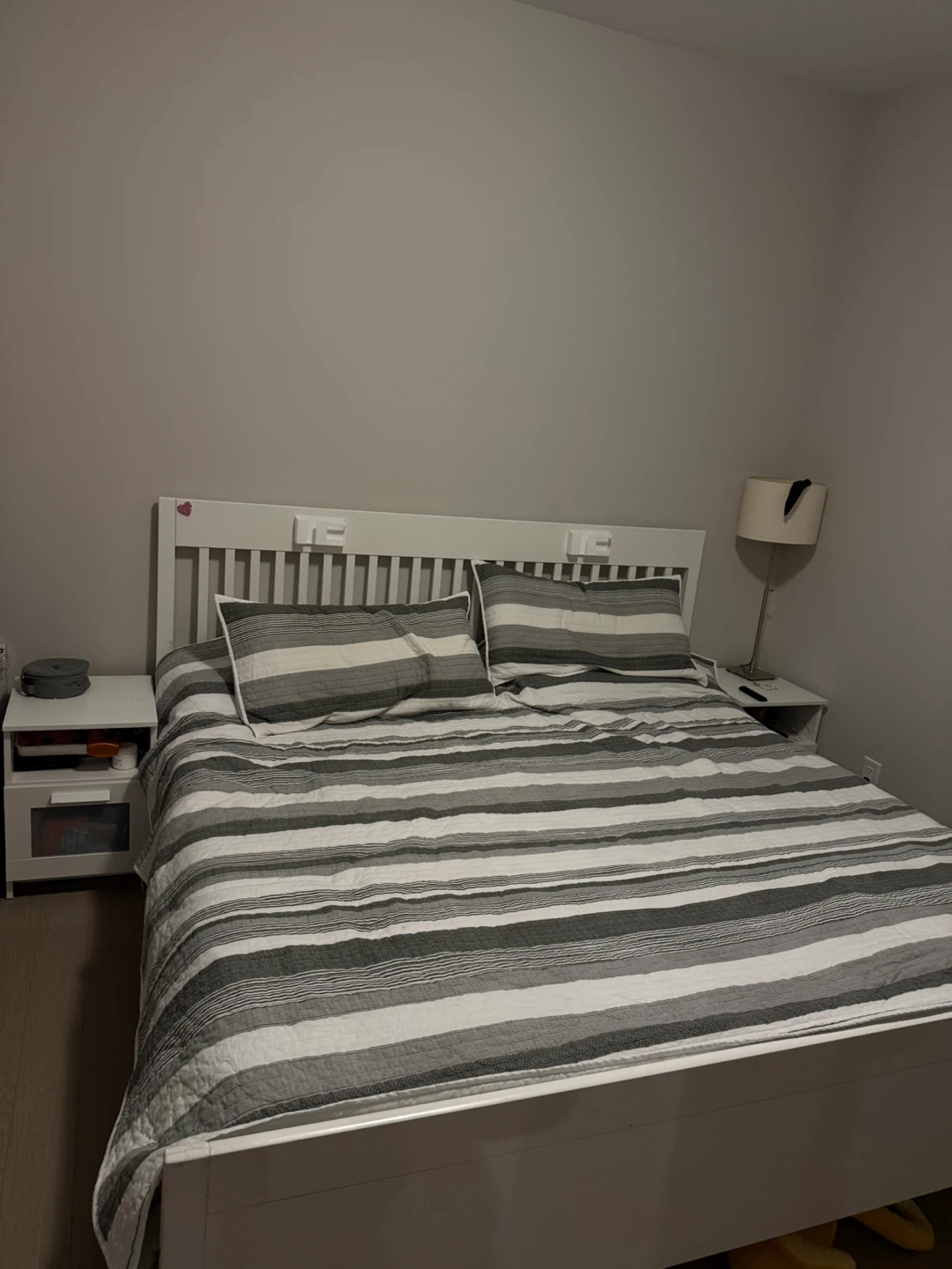King size bed Ikea with nightstands