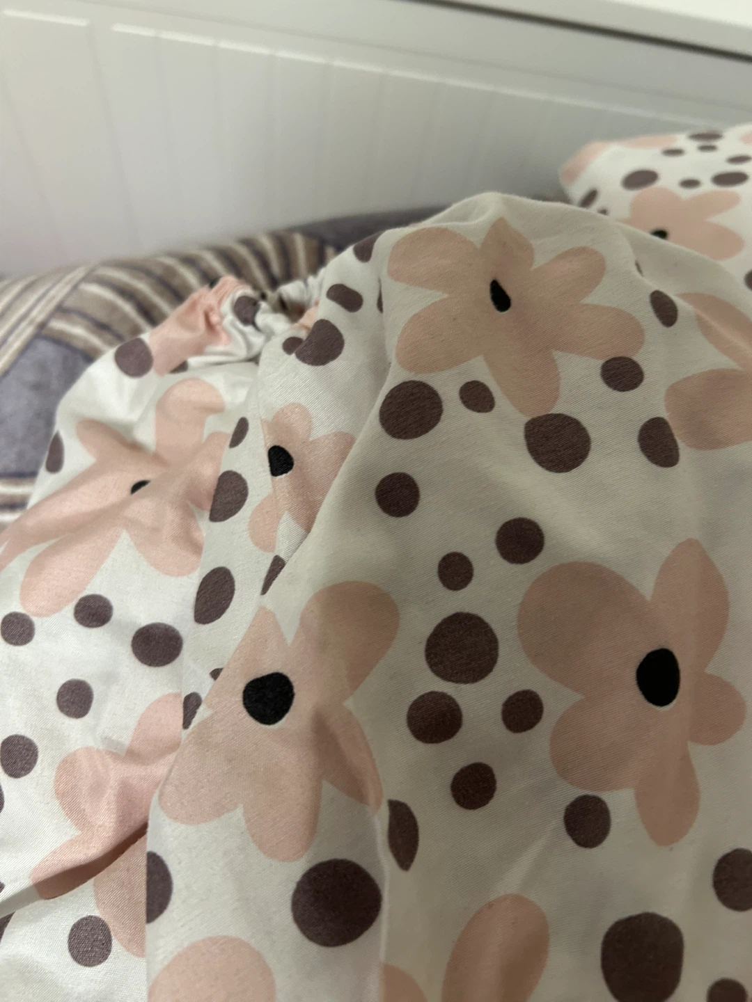 Floral Bedding set - Pink Flower & Dot Print (King size) - photo 2