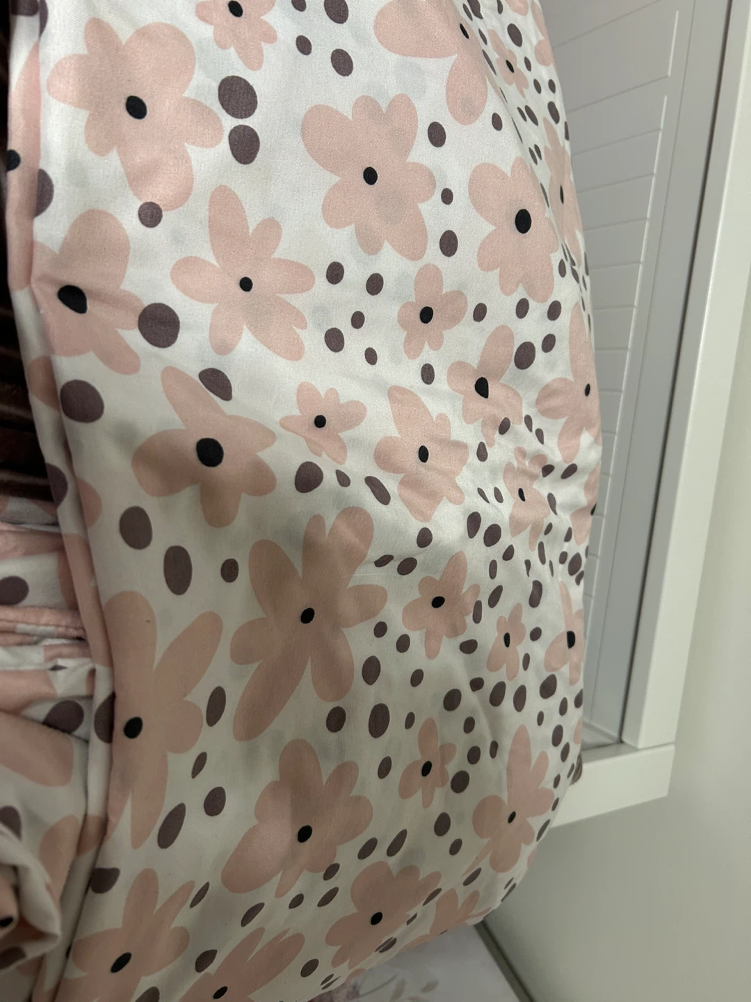 Floral Bedding set - Pink Flower & Dot Print (King size) - photo 3