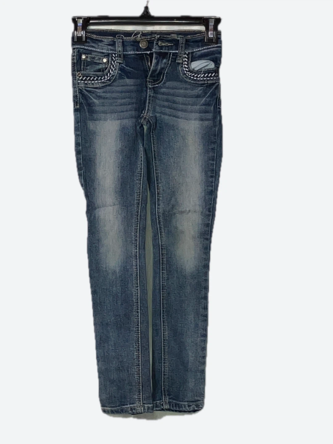 Girls Embellished Jeans Size 7/8