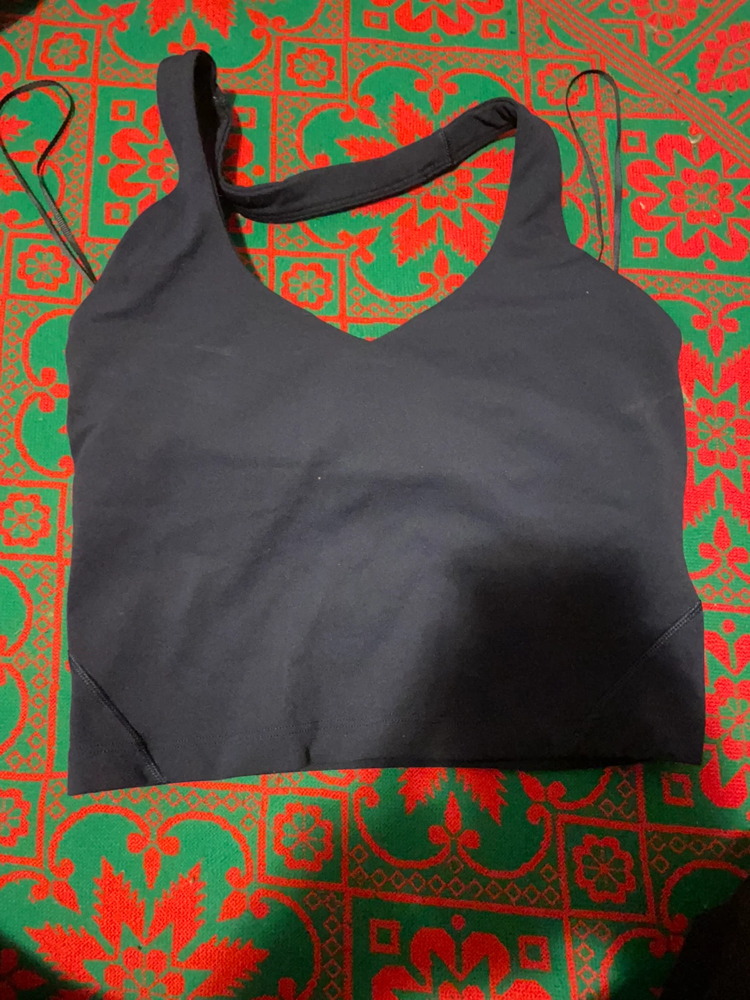 Lululemon Black Halter Neck Sports Bra Tank Top