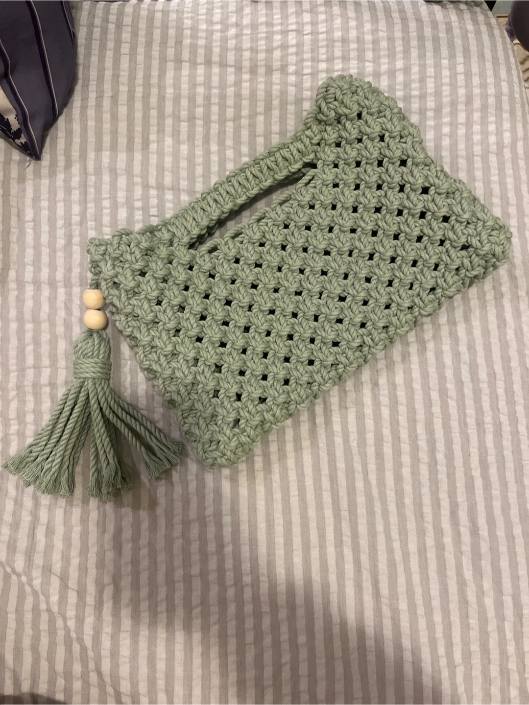 Hand Woven Macrame Clutch