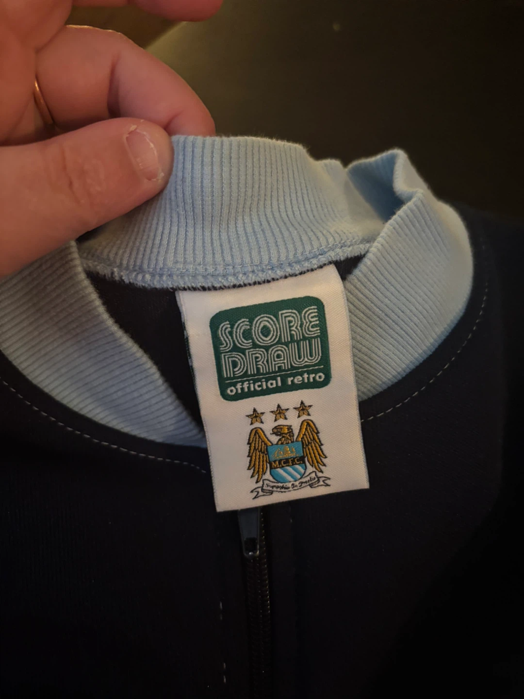 Score Draw Manchester City FC Official Retro Jacket XL - photo 3