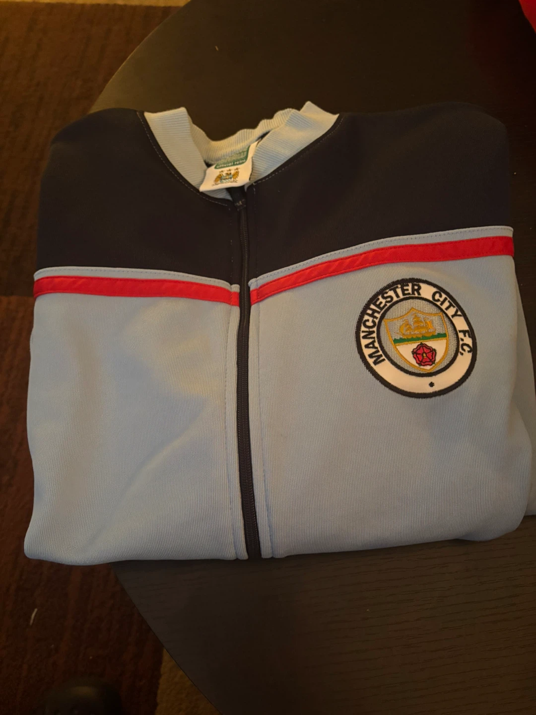 Score Draw Manchester City FC Official Retro Jacket XL