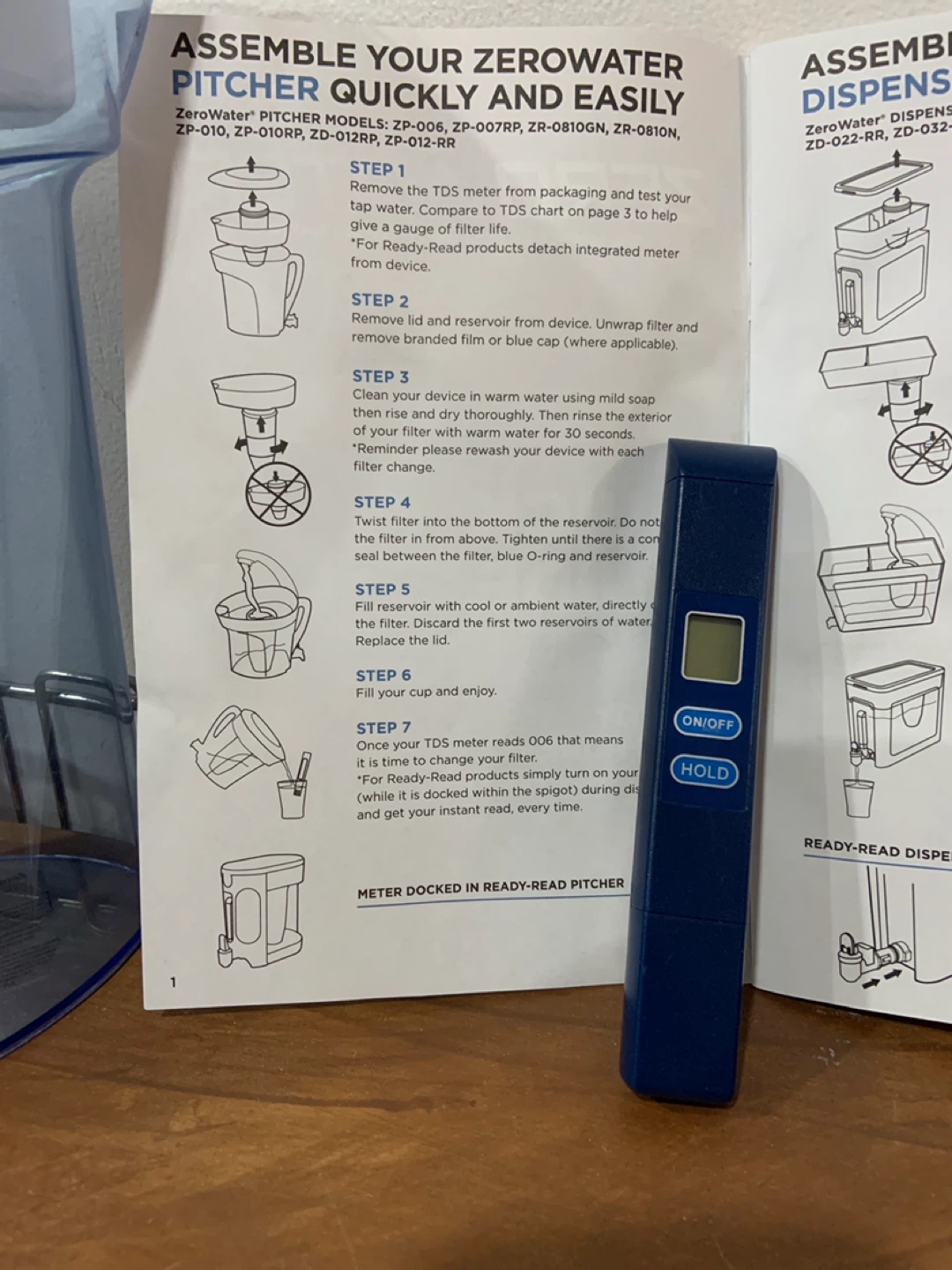 ZeroWater Pitcher with TDS Meter - photo 2