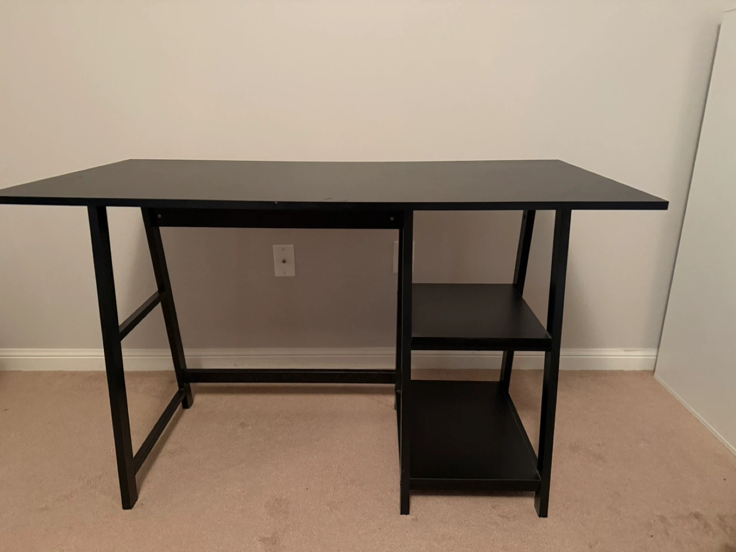 Black Writing Desk with Shelves - photo 3