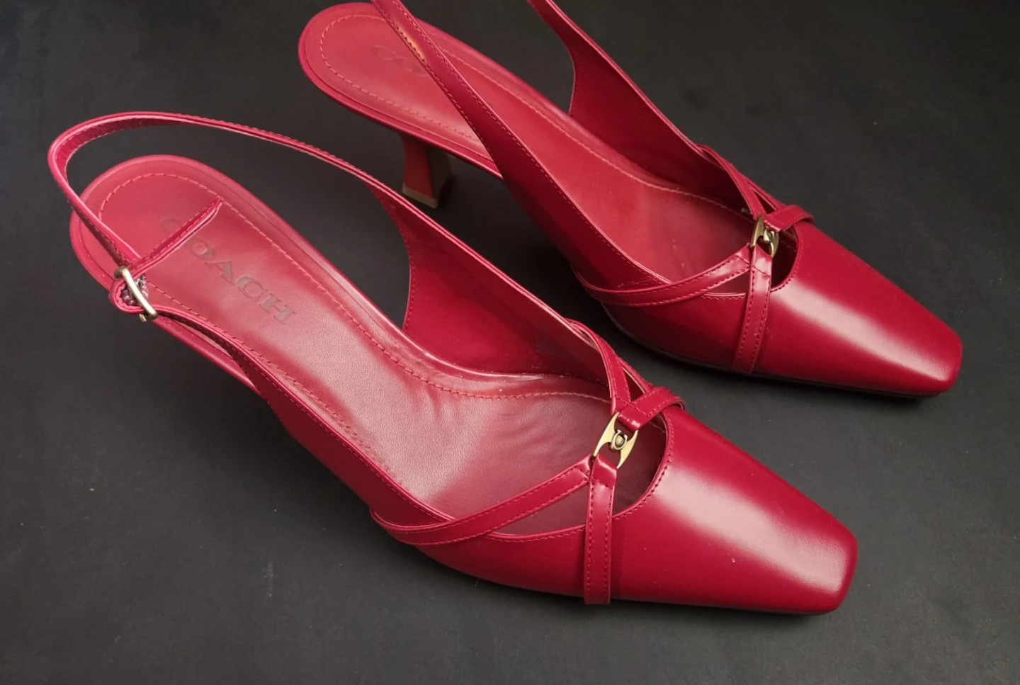 NEW COACH Rowyn Slingback Heels Womens Size 11 - photo 3