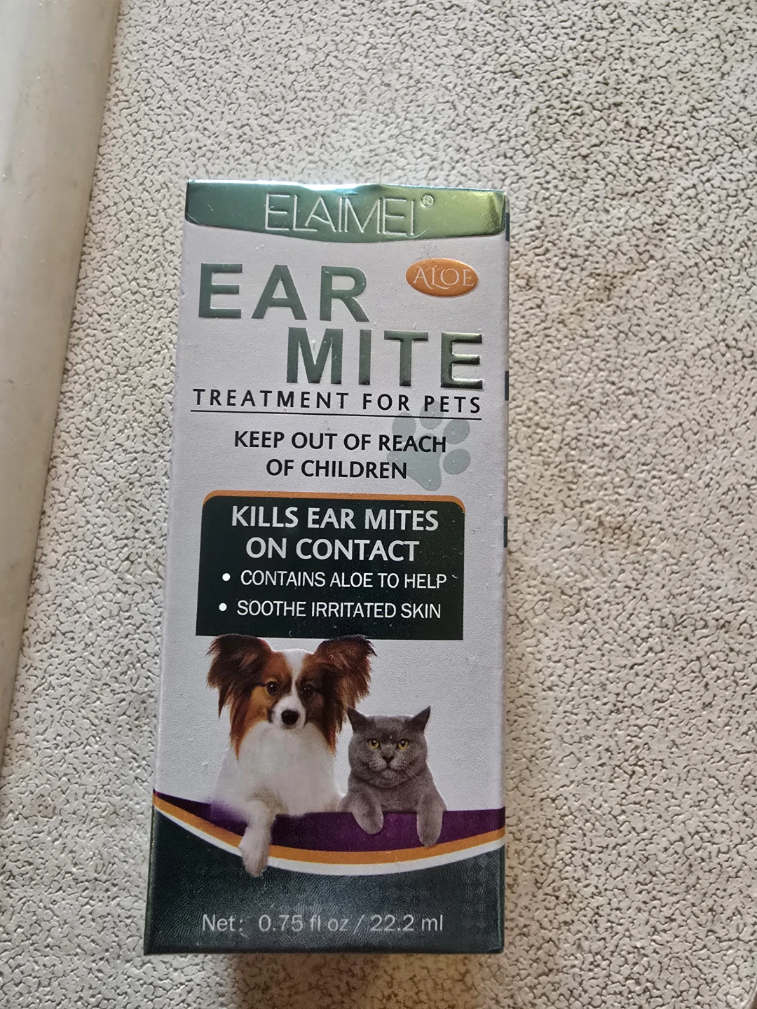 Elaimei Aloe Ear Mite Treatment for Pets